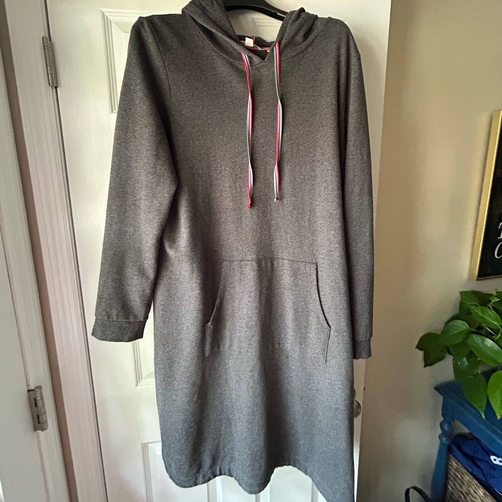 Boden Tall Knit Hoodie Dress